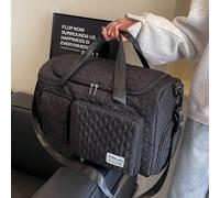 Borsa da viaggio pieghevole e portatile, leggera, borsa da ospedale per la maternità, borsa per la scuola, resistente, elegante, per la casa, borsa da weekend Modello monogrammaPoliestere