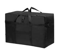 Borsa da Viaggio Pieghevole Extra Grande, Grande Capacità Borsa da Viaggio Duffel, Leggera e Impermeabile Sopra i Bagagli, per Compagnia Aerea, Viaggi, Campeggio, Traslochi, 70 * 35 * 48cm, Nero