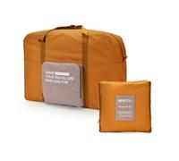 Borsa da viaggio pieghevole in tessuto Oxford, bagaglio a mano, borse da viaggio per uomini e donne, borsa da viaggio per il fine settimana, Arancione, 2PCS