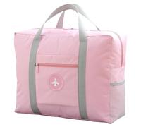 Borsa da viaggio pieghevole per sport, palestra, resistente all'acqua, in tela di nylon, per uomini, donne, 32 litri, 1002 Rosa, Da viaggio