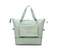Borsa da viaggio pieghevole pieghevole con chiusura lampo | Borsa per bagagli portatile | Borsa sportiva a separazione asciutta e bagnata, borsa per bagagli portatile leggero, Verde, Se référer à la