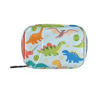 Borsa da viaggio portatile con scomparti rimovibili, motivo dinosauri carini