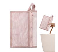 Borsa da viaggio portatile in rete - Borsa cosmetica da viaggio multifunzione | Tote Mesh Cosmetic Bags | Mêsh Organizer Bags with Zipper | Portable Toiletry Tote for Cosmetics Stationery Home Travel