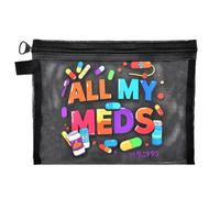 Borsa da viaggio portatile per medicinali per medicinali Borsa da viaggio portatile per borsa per farmaci Borsa medica con cerniera, Meds2