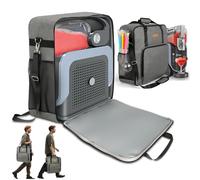 Borsa da viaggio portatile per Ninja Slushie Machine FS301/FS301C, in nylon impermeabile, design con apertura frontale, multi-tasca con manici, ideale per macchina da caffè congelata all'aperto