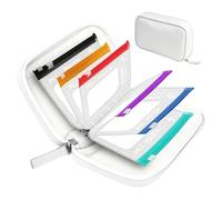 Borsa da viaggio riutilizzabile con 14 tasche interne con cerniera, per medicinali, ideale per vitamine settimanali, portatile, per uso quotidiano, grande capacità (grigio, B)