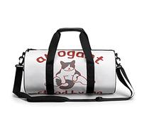 Borsa da viaggio rotonda Borsa da palestra Arrogance Laziness Cat per uomo Donna Borsone Borsa sportiva