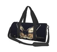 Borsa da viaggio rotonda Borsa da palestra con ali di farfalla per uomo Borsa sportiva da donna