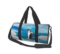 Borsa da viaggio rotonda Borsa da palestra con due pinguini per uomo Borsa sportiva da donna