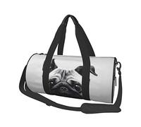 Borsa da viaggio rotonda Borsa da palestra per cani Pug per uomo Borsa sportiva da donna