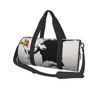 Borsa da viaggio rotonda Borsa da palestra per lanciatore di fiori di rabbia per uomo Borsa sportiva da donna