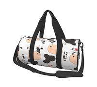 Borsa da viaggio rotonda Borsa da palestra per mucca carina per uomo Borsa sportiva da donna