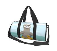 Borsa da viaggio rotonda Bradipo sulla spiaggia Borsa da palestra per uomo Donna Borsone Borsa sportiva