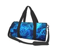 Borsa da viaggio rotonda con stampa fotografica con catena DNA, borsa da viaggio per la notte, impermeabile e resistente agli strappi. Borsa da viaggio pieghevole per il fine settimana