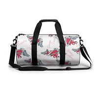Borsa da viaggio rotonda Cuore con ali Borsa da palestra per uomo Donna Borsone Borsa sportiva
