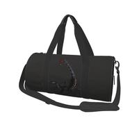 Borsa da viaggio rotonda di grande capacità con stampa scorpione-borsa portaoggetti multifunzionale, Nero , Taglia unica