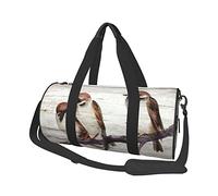 Borsa da viaggio rotonda Uccelli che riposano sul ramo di un albero Borsa da palestra per uomo Donna Borsone Borsa sportiva