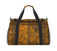Borsa da viaggio rustica della stampa del muro di mattoni delle rocce, borsa da viaggio personale dell'oggetto per le compagnie aeree, borse di fine settimana per le donne, borsa di totalizzatore