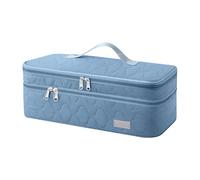 Borsa da viaggio Strumenti per capelli: scatola di immagazzinaggio a doppio strato, scomparto resistente al calore, 15,75x5,91x5,51 pollici Organizzatore di ferro e risate | Supporto per strumenti