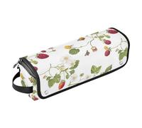 Borsa da viaggio Sweet Dewberry Fruit Hot Hair Tools con tappetino rimovibile resistente al calore a doppio strato custodia da viaggio per piastre, piastre e arricciacapelli da donna