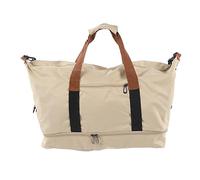 Borsa da viaggio, tanta a tracolla di grandi dimensioni con cinguela da viaggio con cinghia a tracolla a grande capacità con cinturino separato e regolabile, tote sacca leggera (Khaki)