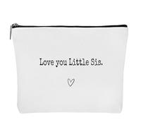 Borsa Da Viaggio Toilette - Migliore Sorella Regali Fratelli Miglior Organizzatore, Borsa Organizzatore Di Alloggio | Borsa Igiene Articoli Da Viaggio Portatile, Multicolore, Te amo hermana pequeña