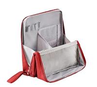 Borsa Da Viaggio Trucco - Organizer Per Borse Per Trucco 23x22 Cm | Borse Per Il Trucco Verticale Portatile Impermeabile | Per Strumenti Di Bellezza Per La Fondazione, Vinaccia-rosso