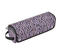 Borsa da viaggio viola nera per utensili da capelli, con tappetino resistente al calore, borsa da viaggio organizer per ferri da stiro, piastre, arricciacapelli, accessorio da viaggio que necesito