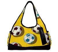 Borsa da viaggio Weekender,borsa da palestra piccola,basket colorato e calcio,borsone da palestra