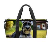 Borsa da viaggio Weekender,borsa da palestra piccola,Prateria di cane carino,borsone da palestra