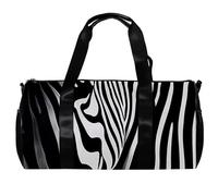 Borsa da viaggio Weekender,borsa da palestra piccola,Strisce zebrate,borsone da palestra