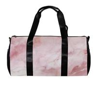 Borsa da viaggio Weekender,borsa da palestra piccola,Trama di marmo rosa bianco,borsone da palestra