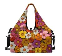 Borsa da viaggio yoga per donne e uomini con scomparto per scarpe, borsa sportiva per trucco e accessori, borsa per il fine settimana, tappetino da yoga, supporto regolabile per tappetino da yoga