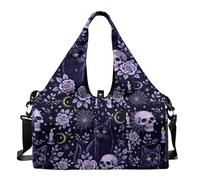 Borsa da viaggio yoga per donne e uomini con scomparto per scarpe, borsa sportiva per trucco e accessori, borsa per il fine settimana, tappetino da yoga, supporto regolabile per tappetino da yoga