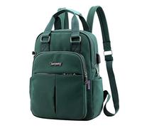 Borsa da viaggio Zaini Capacità Donne Spalla Laptop Grande Jack Borse Con USB Zaini Little Boy Valigia Zaino, Verde, Etichettalia unica