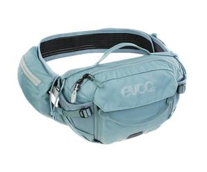 Borsa da vita EVOC HIP PACK PRO E-RIDE 3, color acciaio | Marsupio per tour in e-bike e percorsi fuoristrada, capacità 3 L, AIRFLOW CONTACT SYSTEM, cintura AIRO FLEX