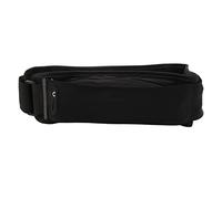 Borsa da vita per la corsa con multipli scomparti indipendenti, cintura da vita per il jogging, design sottile, leggero e traspirante in elastico con striscia riflettente per la co (Nera)