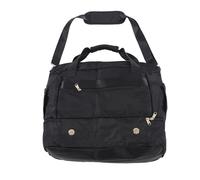 Borsa da w nd per donne in poliestere con maniglia superiore, grande borsa a tracolla con porta di ricarica USB, borsone da palestra, yoga e viaggio con scomparto impermeabile (Nera)