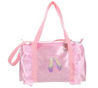 Borsa Danza Balletto Rosa in Satin, Pochette Cosmetica per Ragazze | Formato Piccolo 1 Pezzo, per Viaggio, per Organizzare Accessori da Balletto Stile Elegante