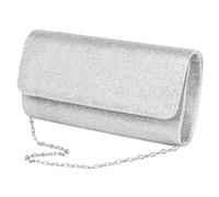 Borsa D'Argento Da 1 Pezzo, Semplice Colore Solido E Alla Moda Ed Elee Clutch Per Donne, Decorazione Di Abbigliamento Da Festa Da Ballo, Adatto Alle Scarpe Da Tote A Una Spalla.