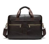Borsa degli uomini di affari in pelle Messenger Bag borsa del computer portatile sacchetto dell'ufficio cartella di cuoio per gli uomini,2019deepcoffee