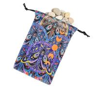 Borsa dei Tarocchi, Borsa dei Tarocchi | Sacchetti per gioielli,Nuove borse per riporre i dadi delle carte dei tarocchi con coulisse, borsa porta carte Oracle con motivo a farfalla (5,12X7,09 pollici)