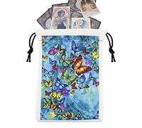 Borsa dei tarocchi, Organizzatore di tarocchi Borse regalo colorate con coulisse, 13x18 cm / 5,12x7,09 pollici Sacchetti regalo con coulisse per gioielli, marmo, organizzazione in pietra di