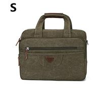 Borsa del computer borsa di tela borsa a tracolla cartella degli uomini file Briefcase man for Business/college/donne/uomini,Army Green S