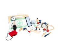 small foot 11916 Doctor's Bag with Wooden Accessories e.g. Blood Pressure Gauge