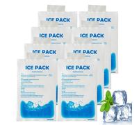 Borsa del Ghiaccio - 10x15 Cm Refrigeranti per Frigo Portatile | Sacchetti Gel Impacco Freddo Riusabile per Congelatore | Compatibilità Accessori Estate per Spiaggia Campeggio Sport Lavoro Viaggio