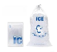 Borsa del ghiaccio trasparente resistente con grande capacità e coulisse superiore per un facile trasporto e sicuro ghiaccio per il contenimento dei cubetti durante i viaggi all'aperto (B)