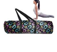 Borsa del supporto per tappetini da yoga - tote yoga tela resistente, trasporto a tracolla regolabile | Organizzatore spazioso con tasche multiple per elementi essenziali da palestra, borsa per lo sto