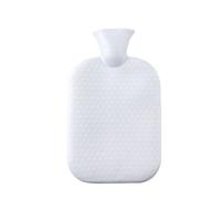Borsa Dell’Acqua Calda, Durevole, Scaldaletto Resistente, Contenitore da 500Ml/1000Ml/2000Ml, Borsa Dell'Acqua Calda per Notte,A-bianco,2L