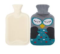 Borsa Dell Acqua Calda in Morbida Peluche Copertura/Maglia Copertura, Borsa Dell'Acqua Calda per Addominali, Schiena, Collo, Crampi E Sollievo Dal Dolore,Colore12,1L